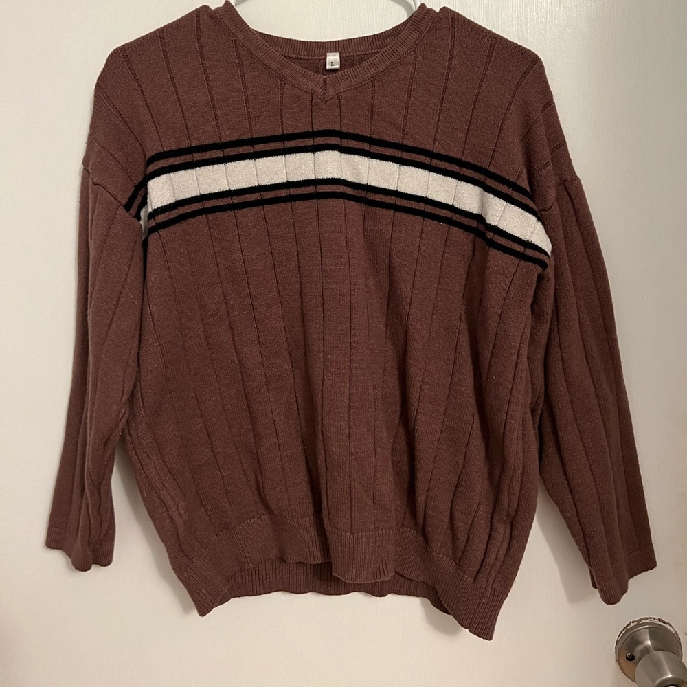 Brown Pullover Sweater